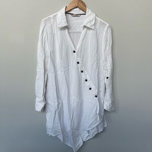 🚩Final Sale 
Soft Surroundings | Asymmetrical Knot Buttoned Crossover Blouse